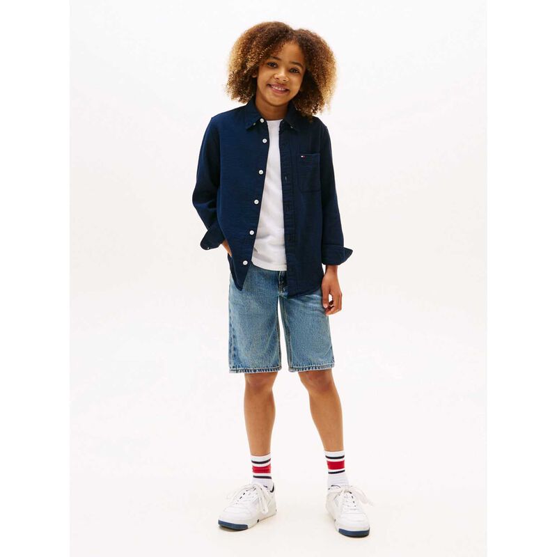 Tommy Hilfiger Textured Solid Shirt LS 8-10Y image number 1